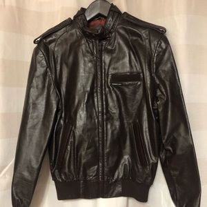 Member’s Only Brown Leather Coat